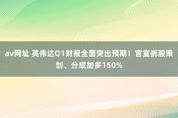 av网址 英伟达Q1财报全面突出预期！官宣拆股策划、分成加多150%