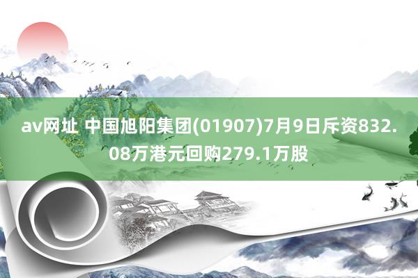 av网址 中国旭阳集团(01907)7月9日斥资832.08万港元回购279.1万股