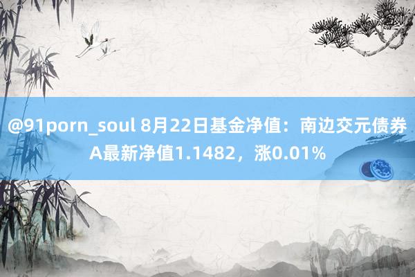 @91porn_soul 8月22日基金净值：南边交元债券A最新净值1.1482，涨0.01%