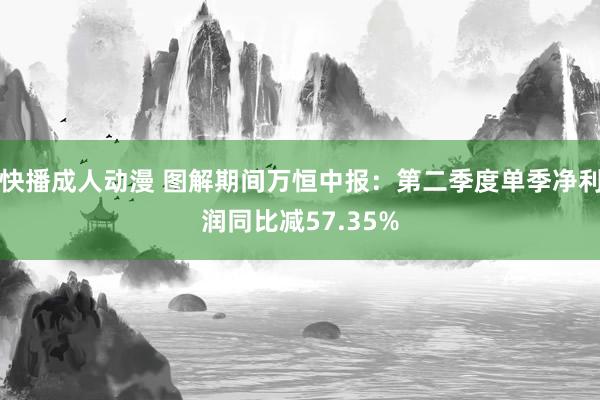 快播成人动漫 图解期间万恒中报：第二季度单季净利润同比减57.35%