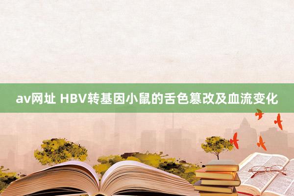 av网址 HBV转基因小鼠的舌色篡改及血流变化